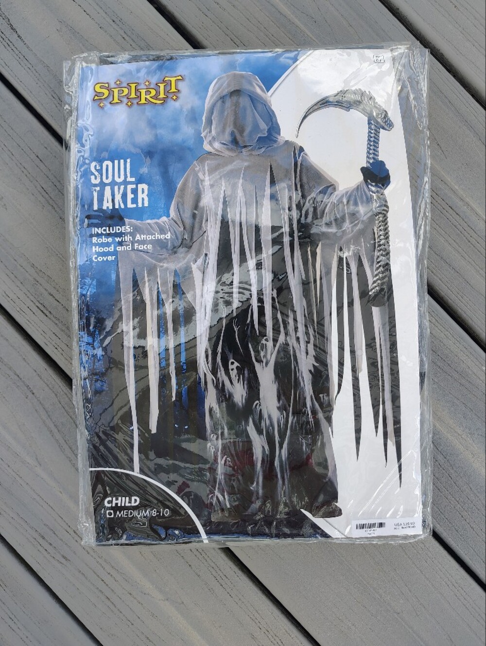 Spirit Child Soul Taker Costume in Gray and Black